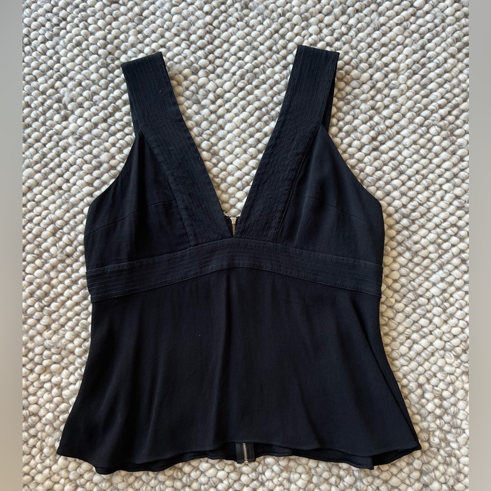 Black empire waist corset top